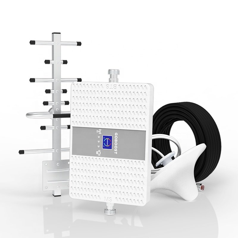 GOBOOST signal repeater factory price upgrade dual band 850 1800 mhz 70 db 3g 4g mobile cellular signal amplifier for farm home
